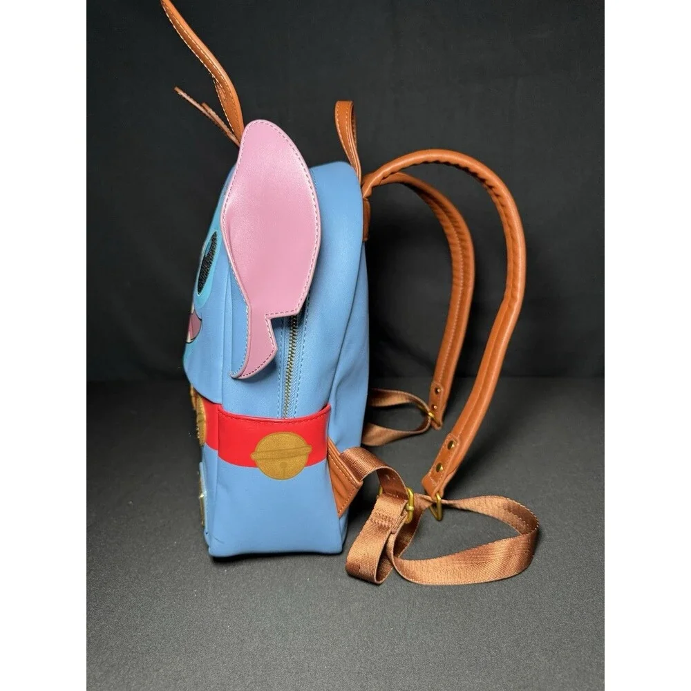 Loungefly Disney Lilo & Stitch Reindeer Sleigh Bell Mini Backpack Holiday Bag